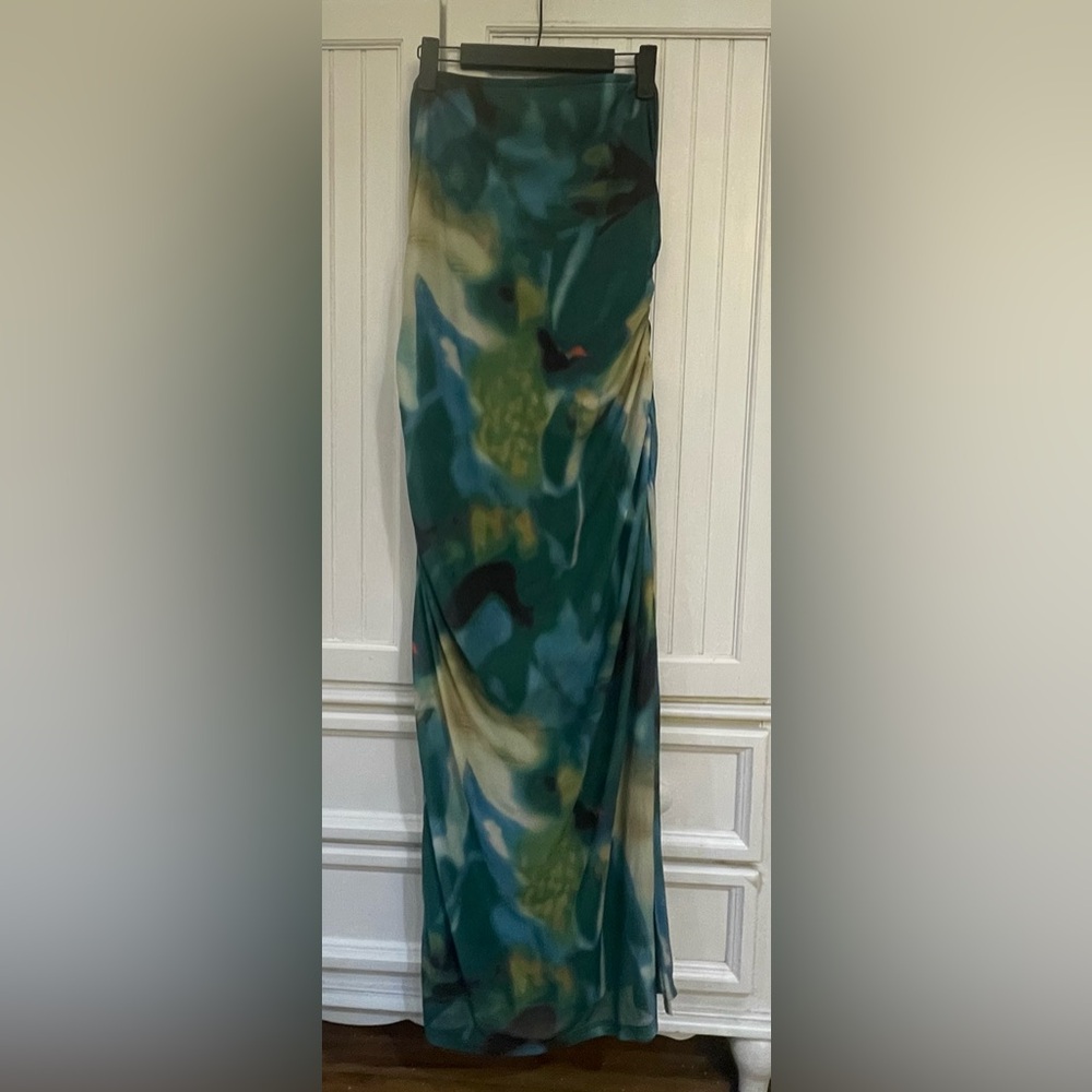 Women’s Prettygarden Bodycon Maxi Dress Green Multi Size XXL